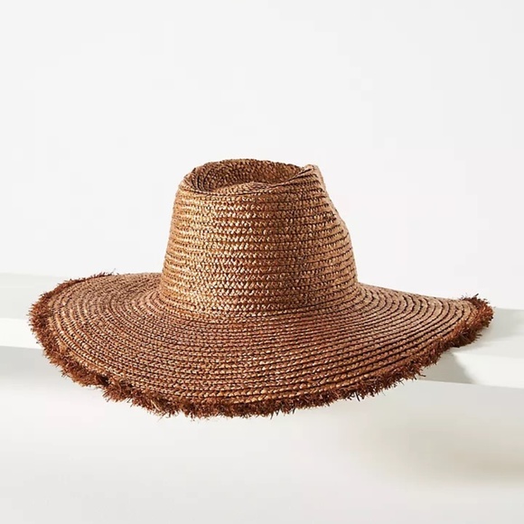 NWT Anthropologie San Diego Hat Co. Wheat Straw Fringe Hat